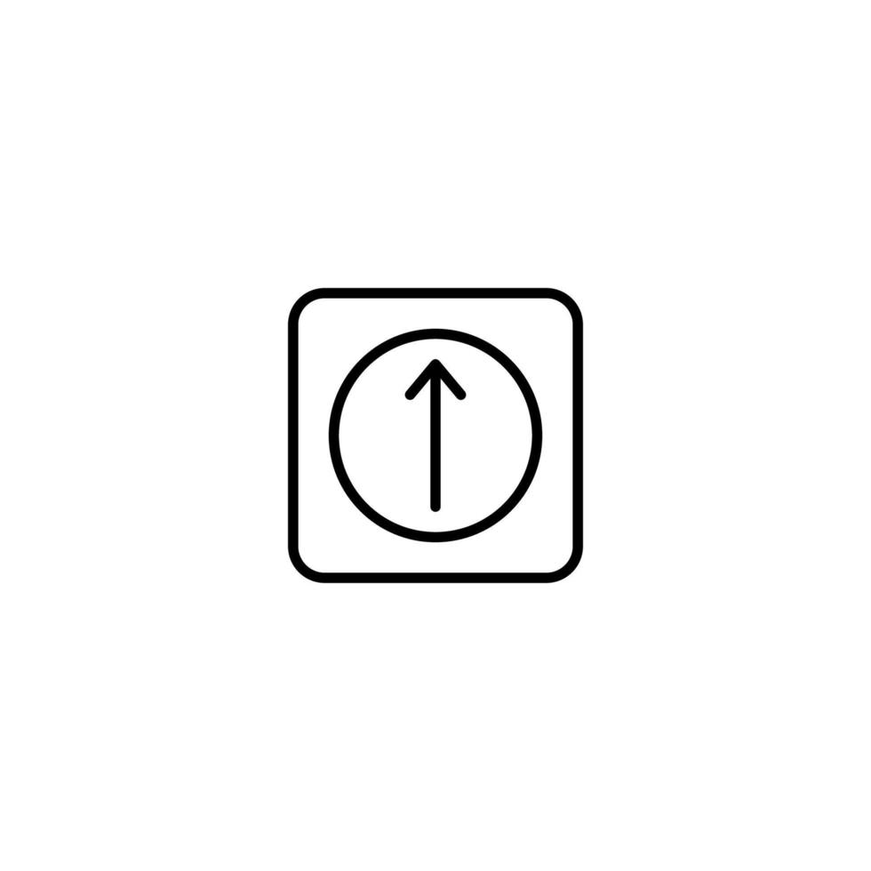 Navigation icon with outline style vector