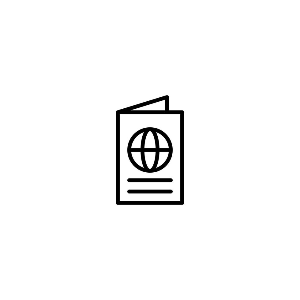 Ticket icon with outline style vector