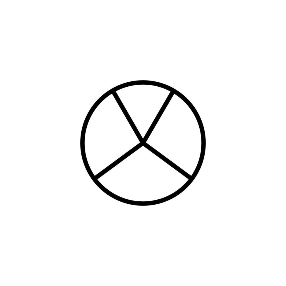 Graph icon with outline style vector