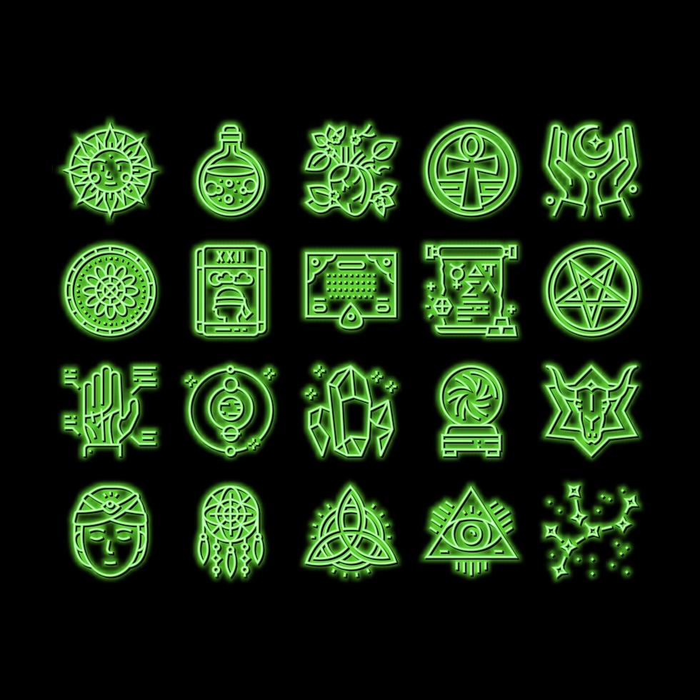 Astrological Objects neon glow icon illustration vector