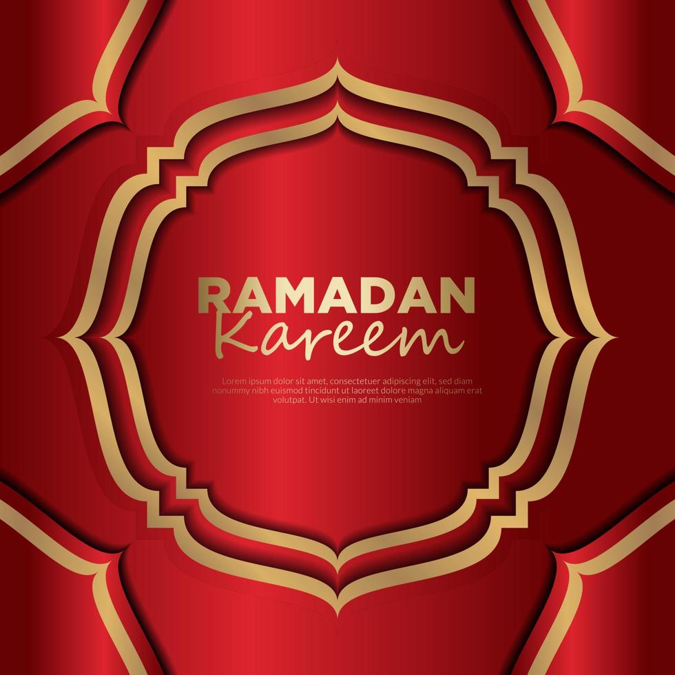 Ramadan kareem banners and greeting cards, with calligraphy vector