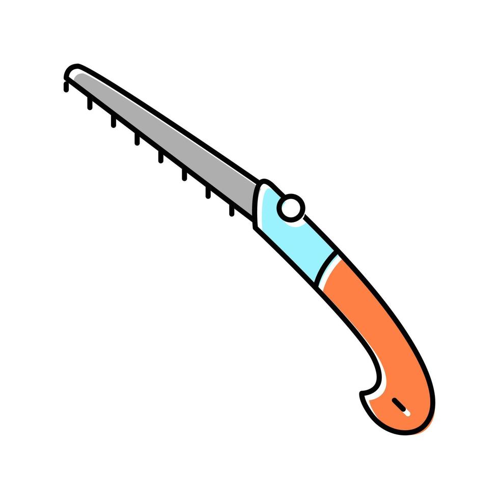 cut gardening tool color icon vector illustration