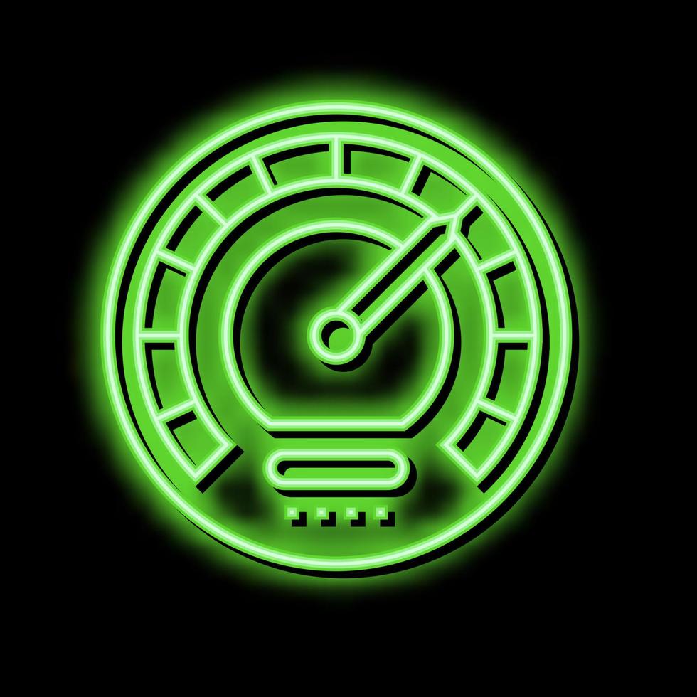 speed optimize neon glow icon illustration vector