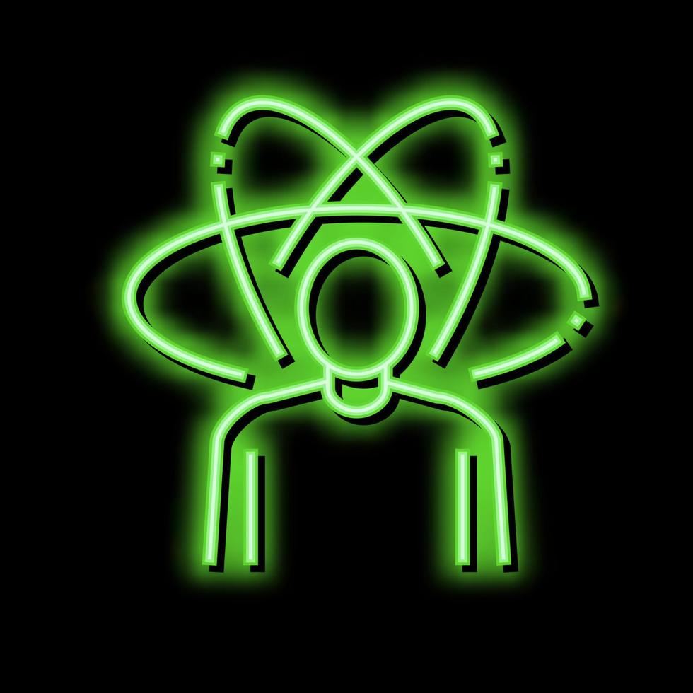 integrity soft skill neon glow icon illustration vector