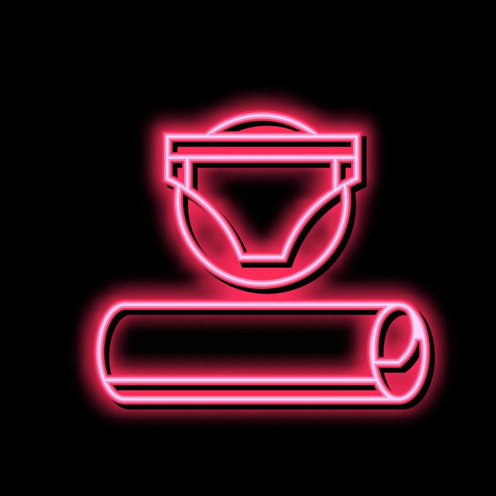 underpants fabric neon glow icon illustration vector