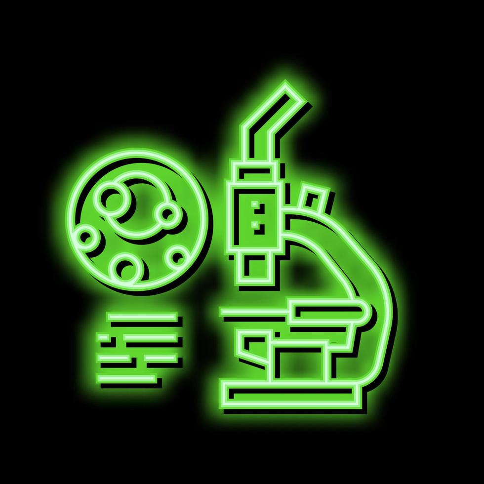 uric analysis on gout neon glow icon illustration vector