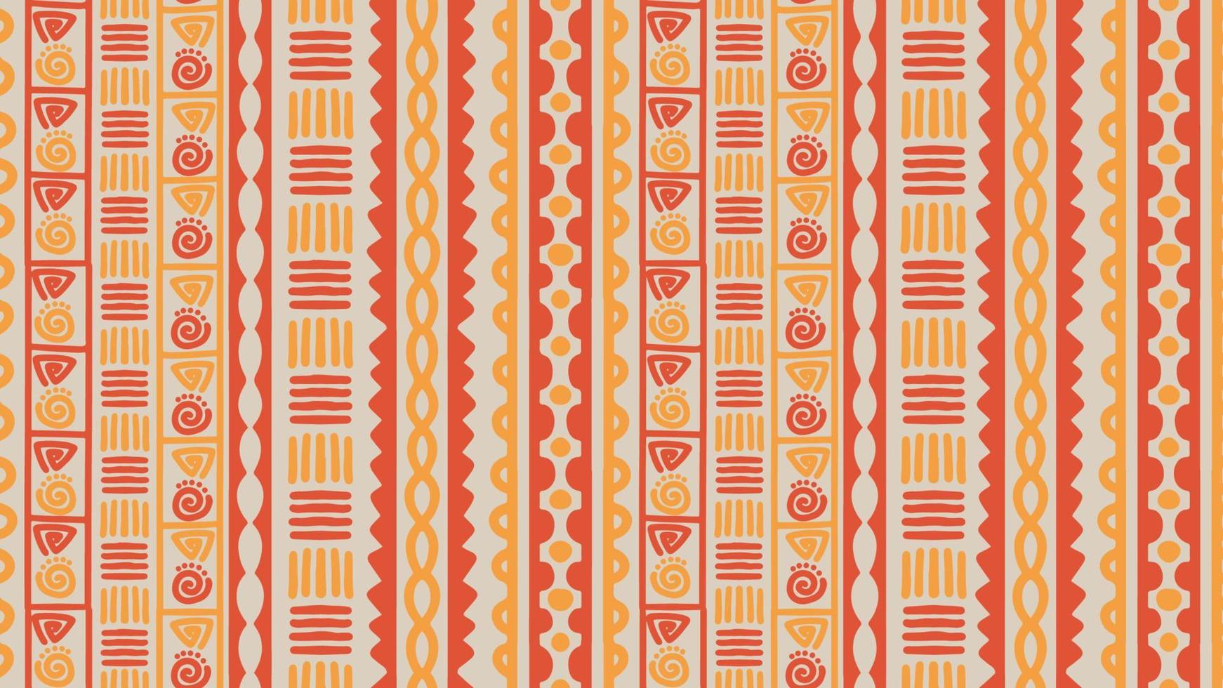 Ethnic stripe seamless pattern. African aztec tribal geometric vector
