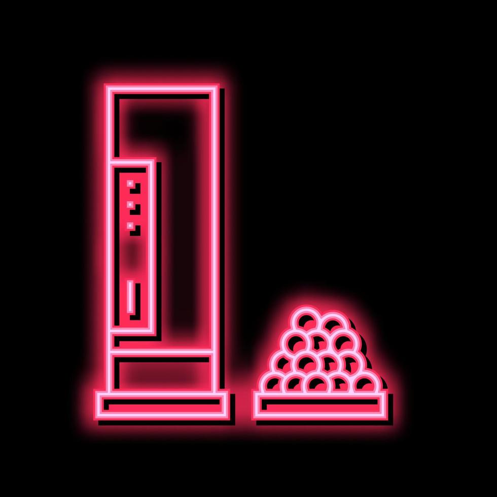 shotgun cartridge neon glow icon illustration vector