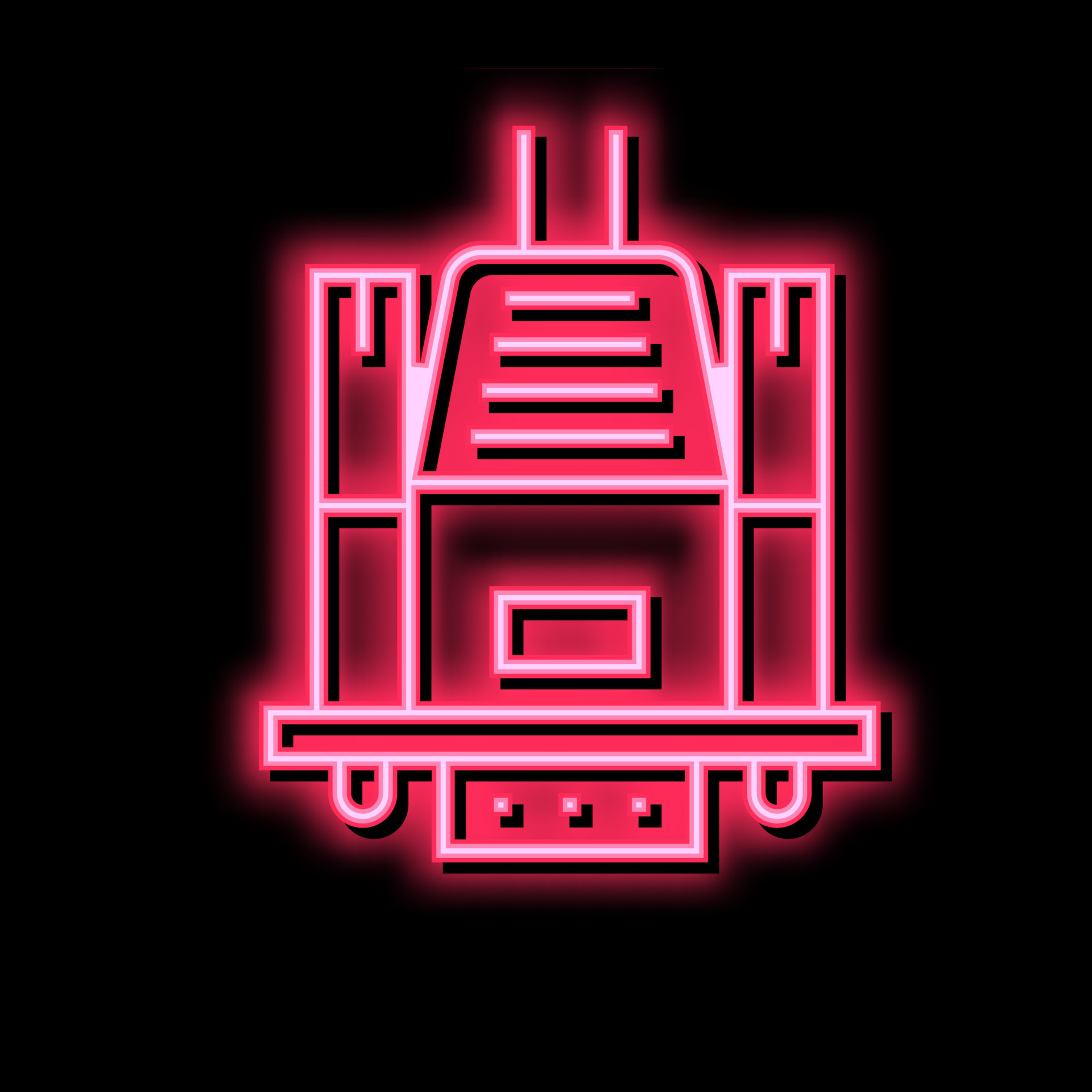 vga computer monitor cable neon glow icon illustration 20598085 Vector