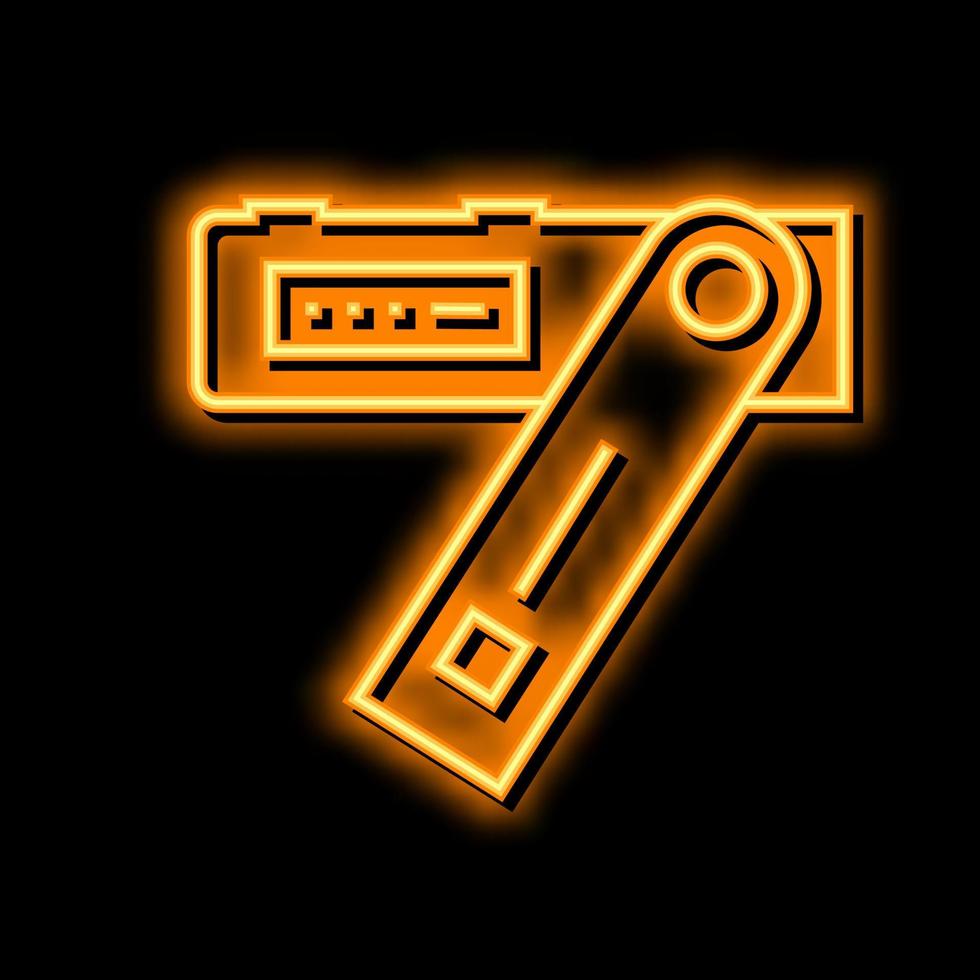 crypto digital device neon glow icon illustration vector