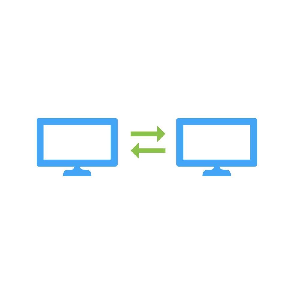 icono de vector de sistemas compartidos únicos