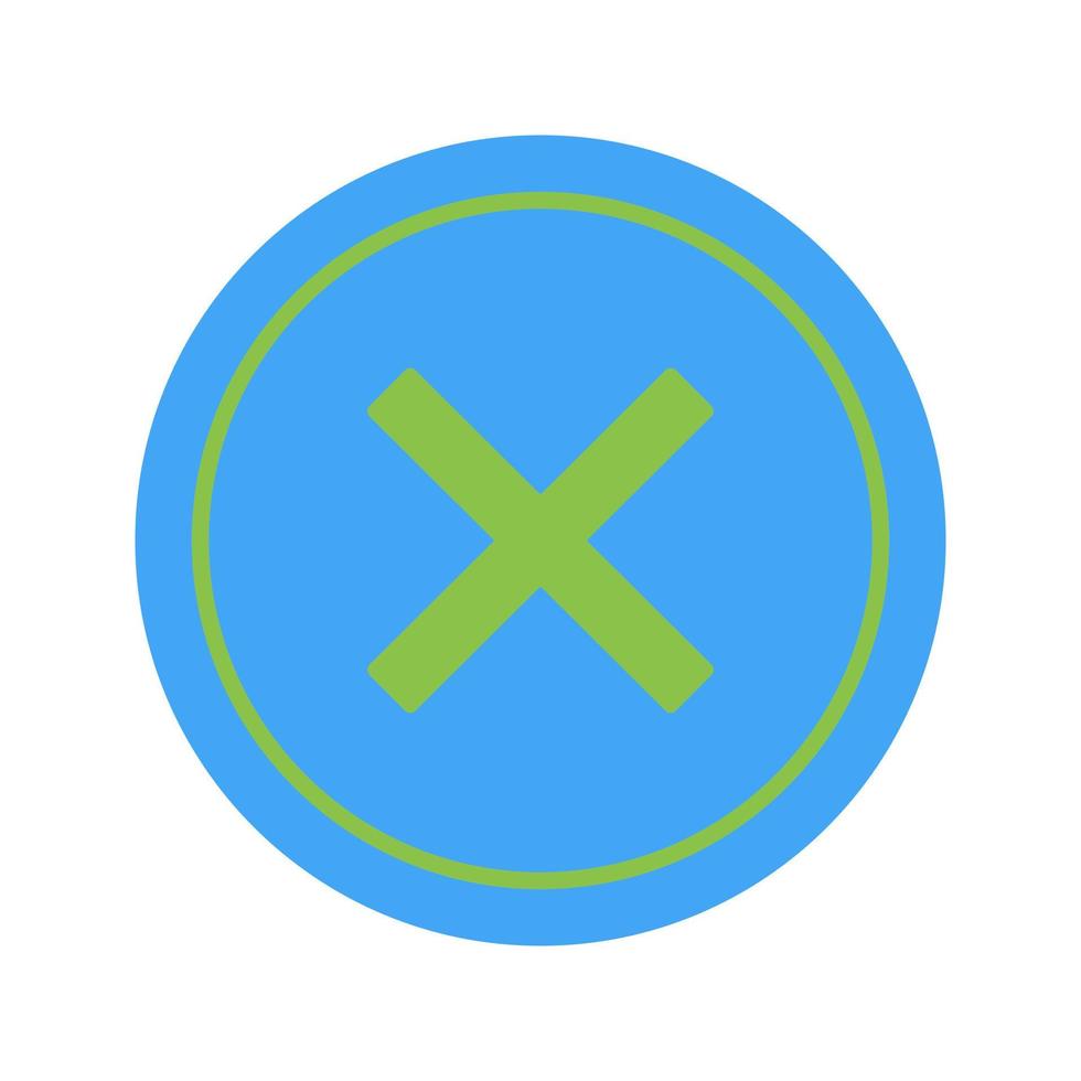 Do Not Cross Vector Icon