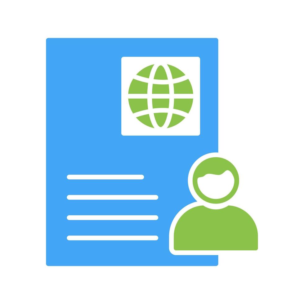 Global Profile Vector Icon