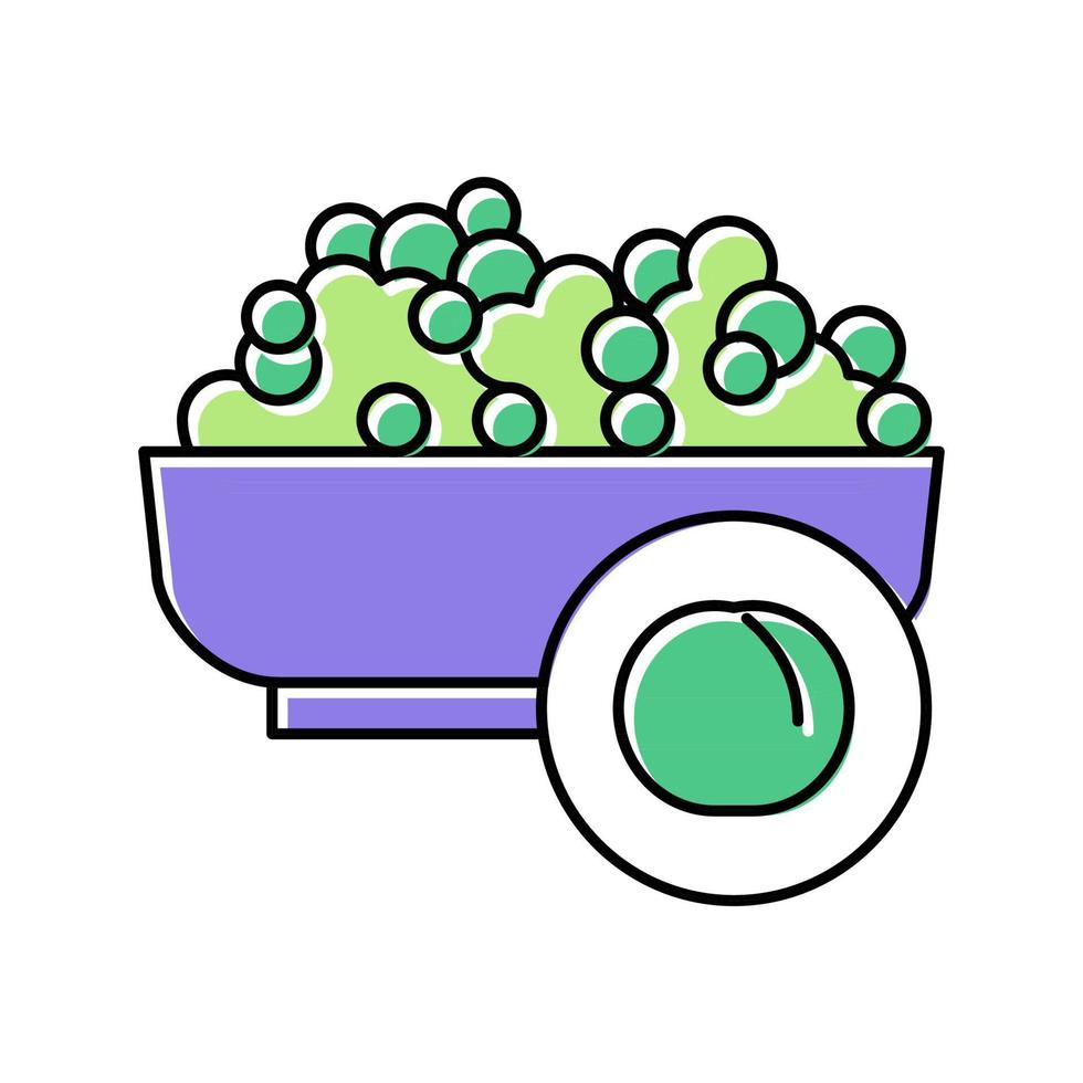 peas groat color icon vector illustration