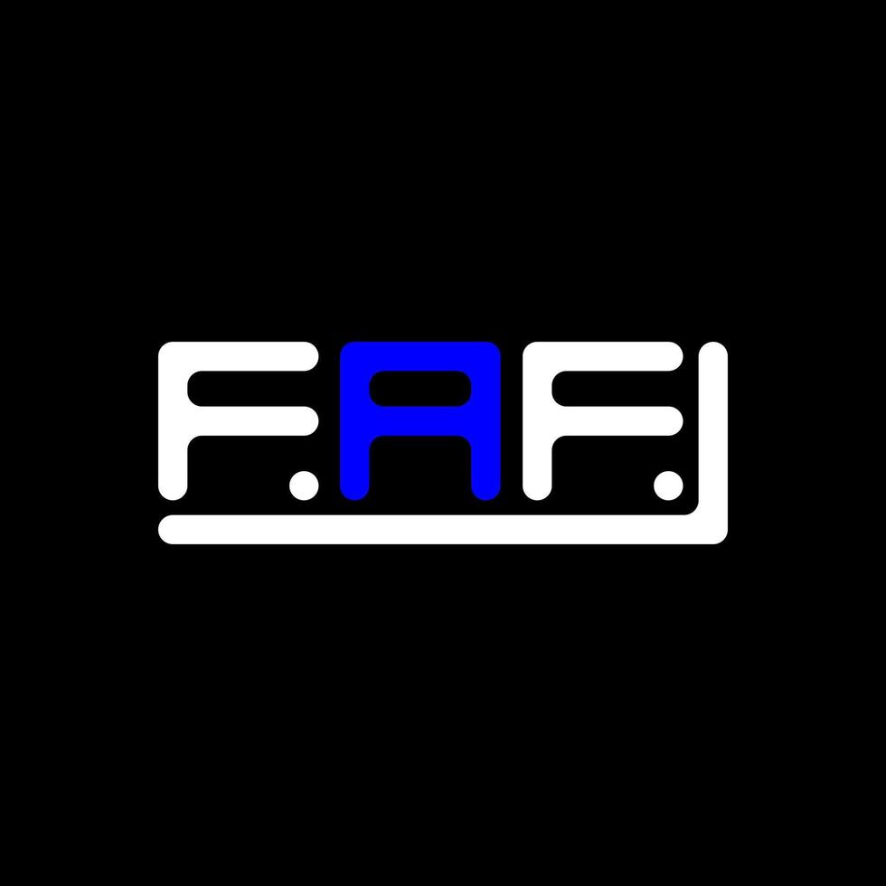 FAF letter logo creative design with vector graphic, FAF simple and modern logo.