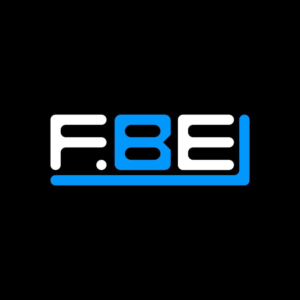 FBE letter logo creative design with vector graphic, FBE simple and modern logo.