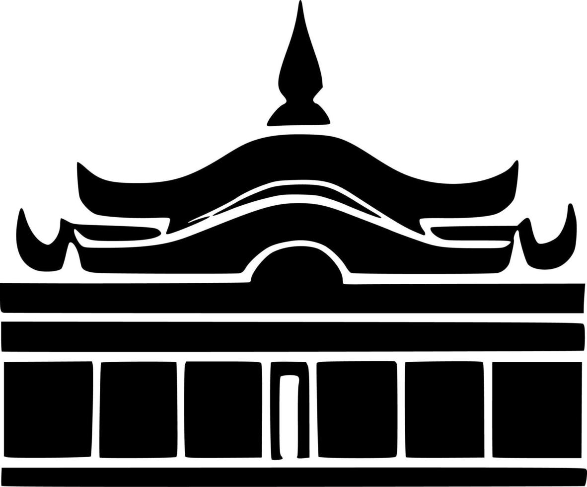 vector illustration of temple icon