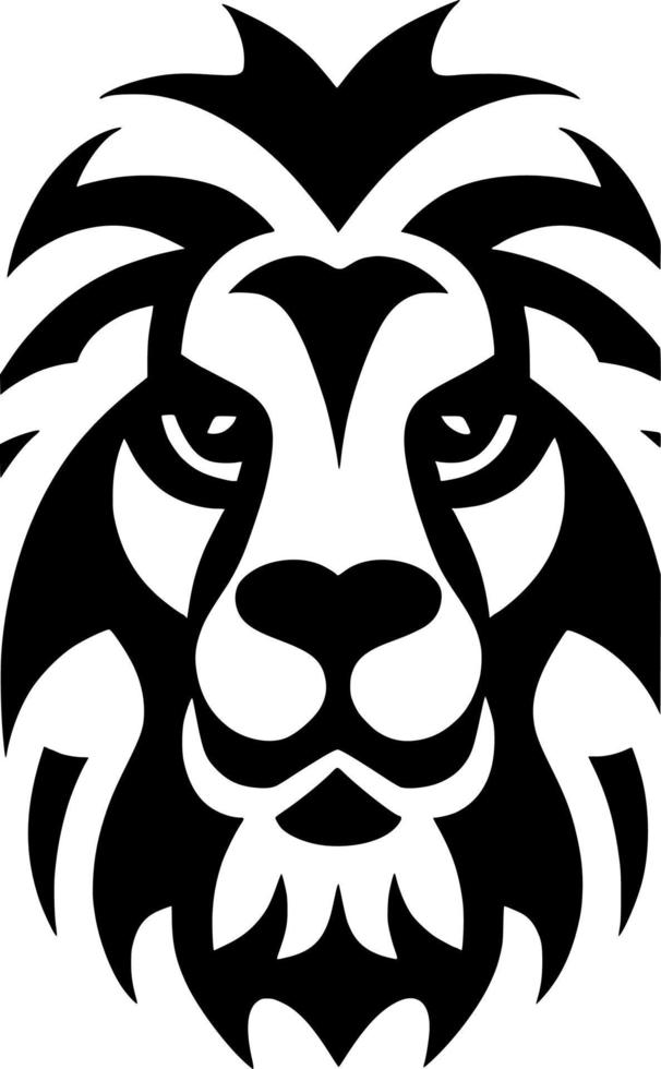 illustration of lion head shape vector