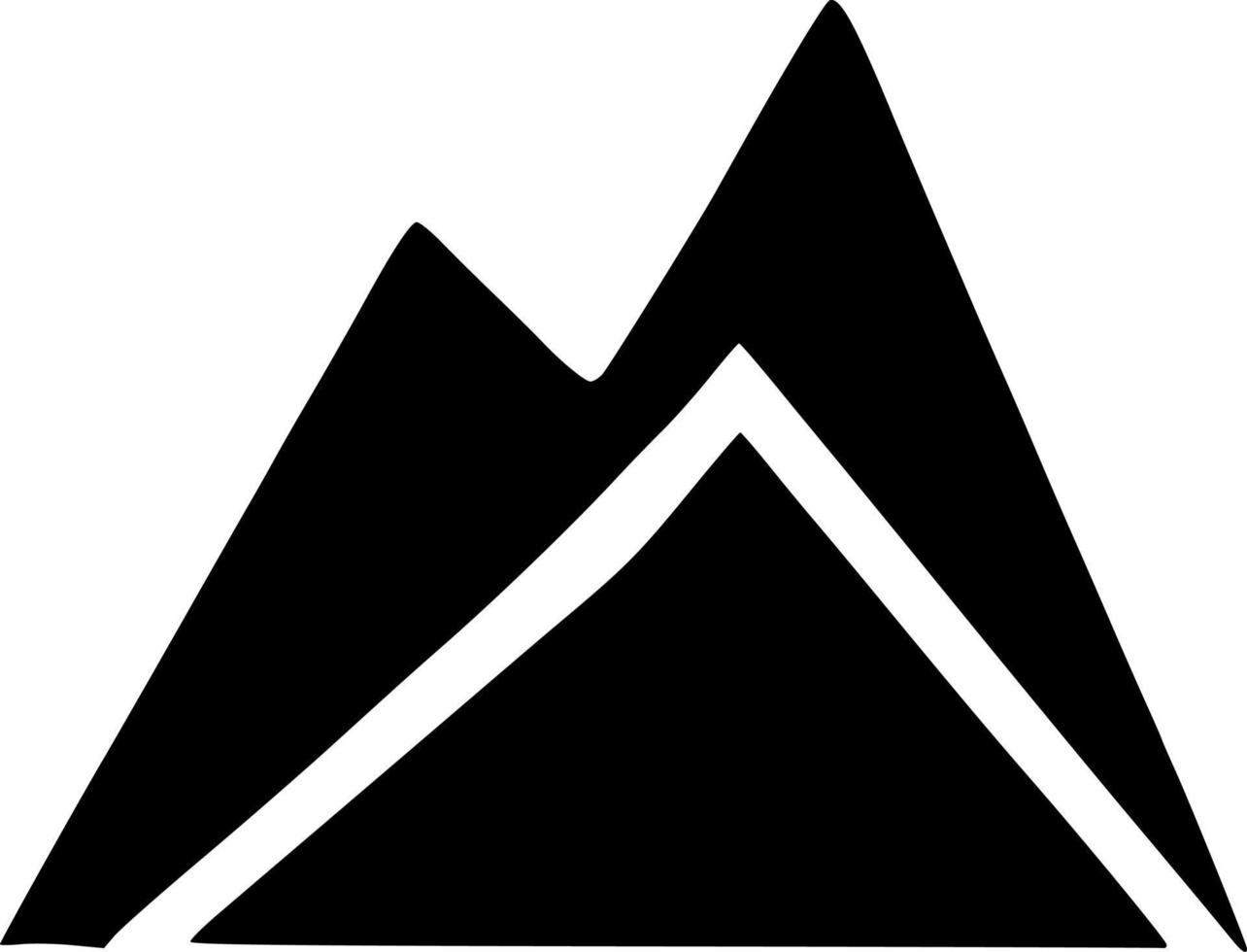 vector illustrtion of icon mountain