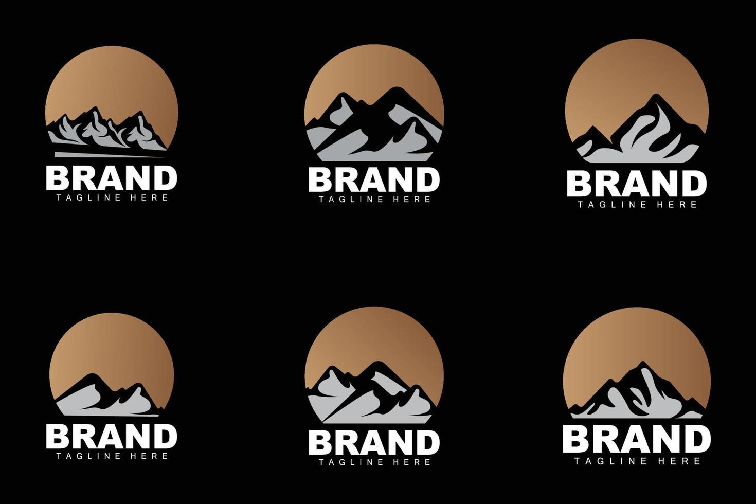 Mountain Logo, Vector Mountain Climbing, Adventure, Design For Climbing, Climbing Equipment, And Brand With Mountain Logo