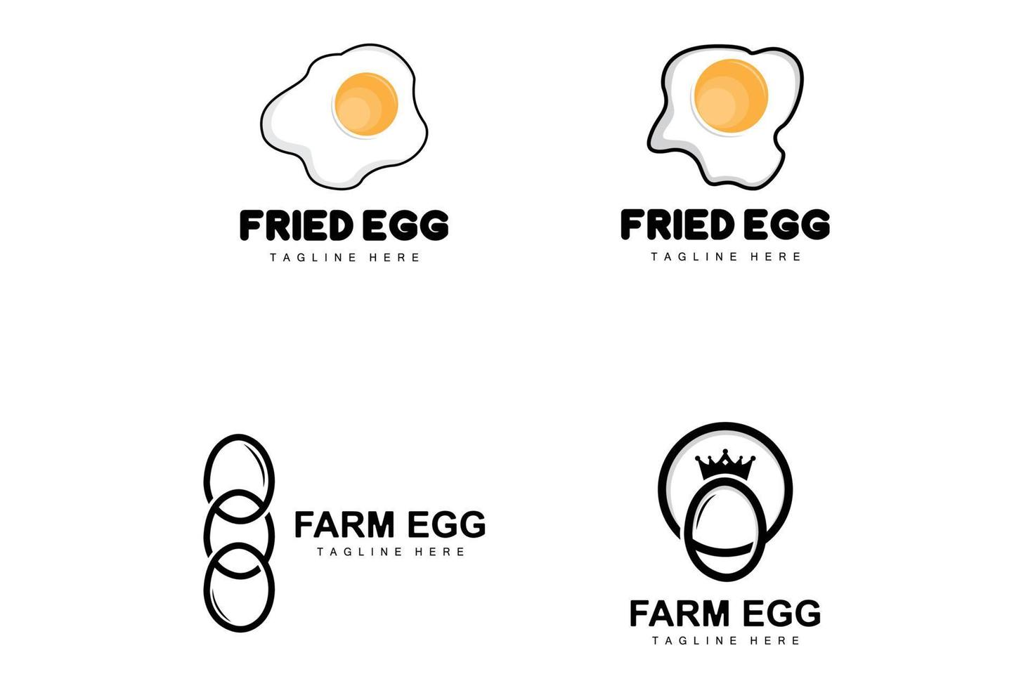 logotipo de huevo, diseño de granja de huevos, logotipo de pollo, vector de comida asiática