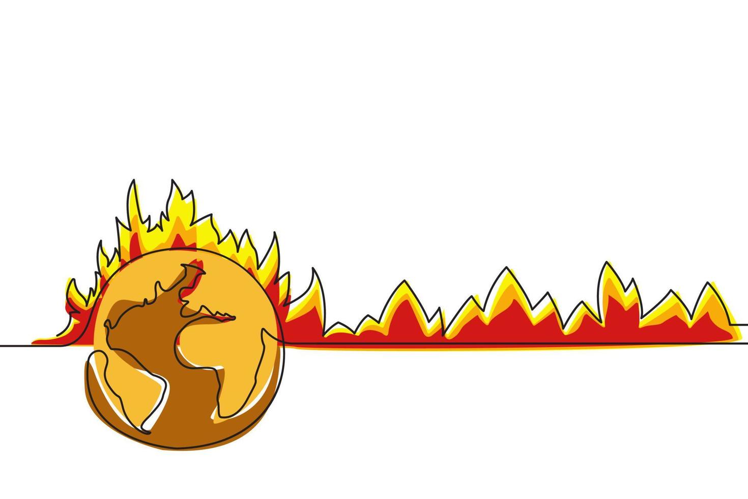 Save the earth planet enviroment to stop global warming concept. vector