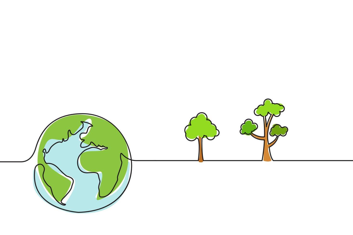 Save the earth planet enviroment to stop global warming concept. vector