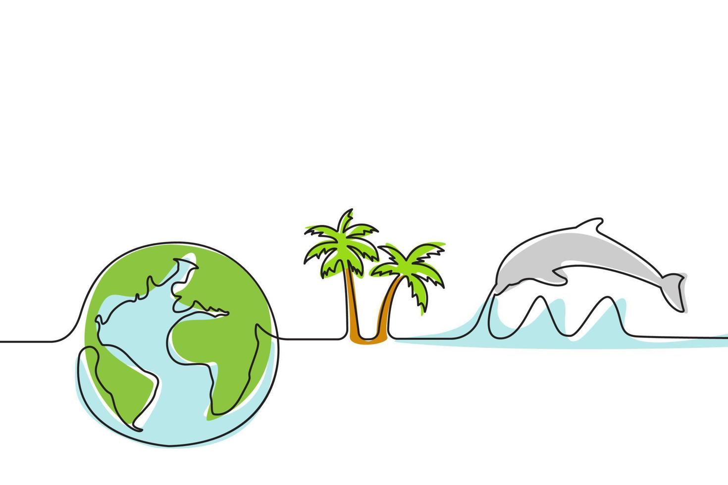 Save the earth planet enviroment to stop global warming concept. vector