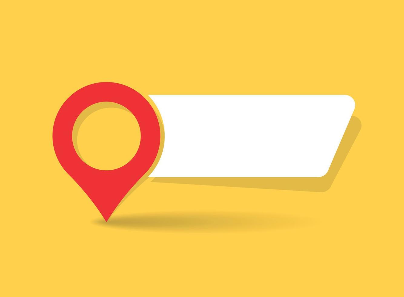 Map pin icon in flat style. Pointer destination vector illustration on isolated background. Gps navigation sign business concept.