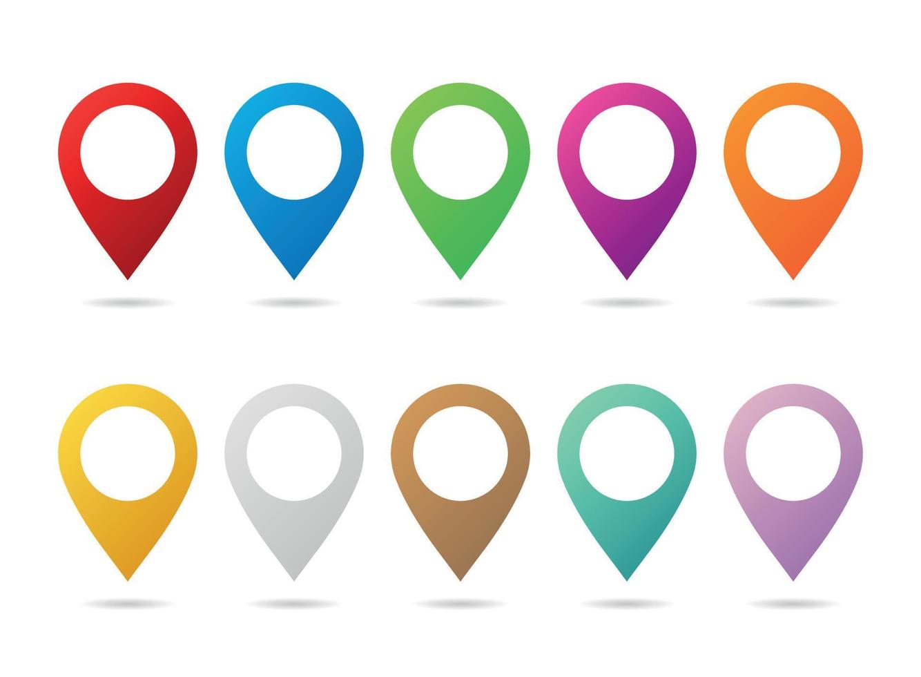 Map pin icon in flat style. Pointer destination vector illustration on isolated background. Gps navigation sign business concept.