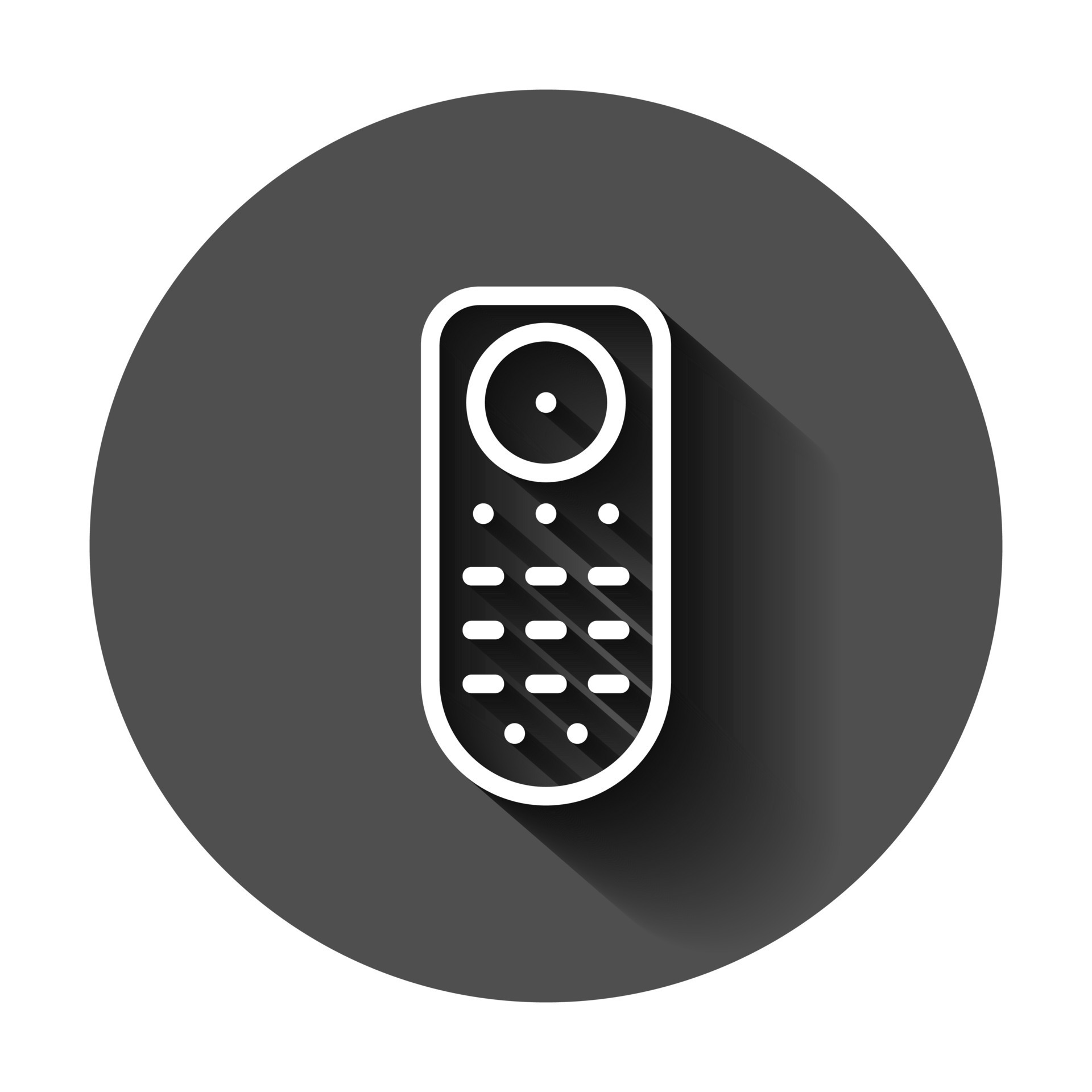Remote control icon in flat style. Infrared controller vector