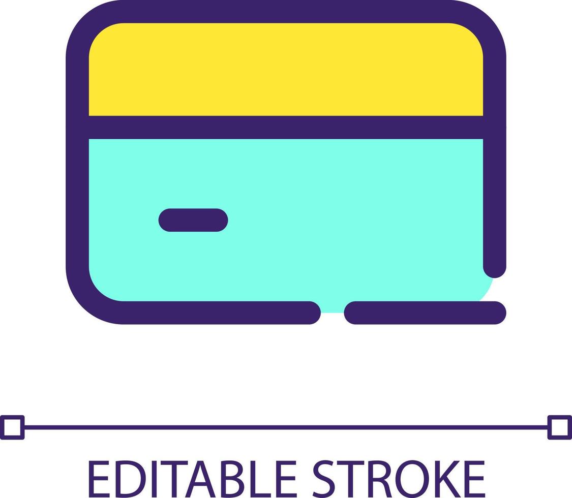 Close bank account pixel perfect RGB color ui icon. Banking and finance. Simple filled line element. GUI, UX design for mobile app. Vector isolated pictogram. Editable stroke