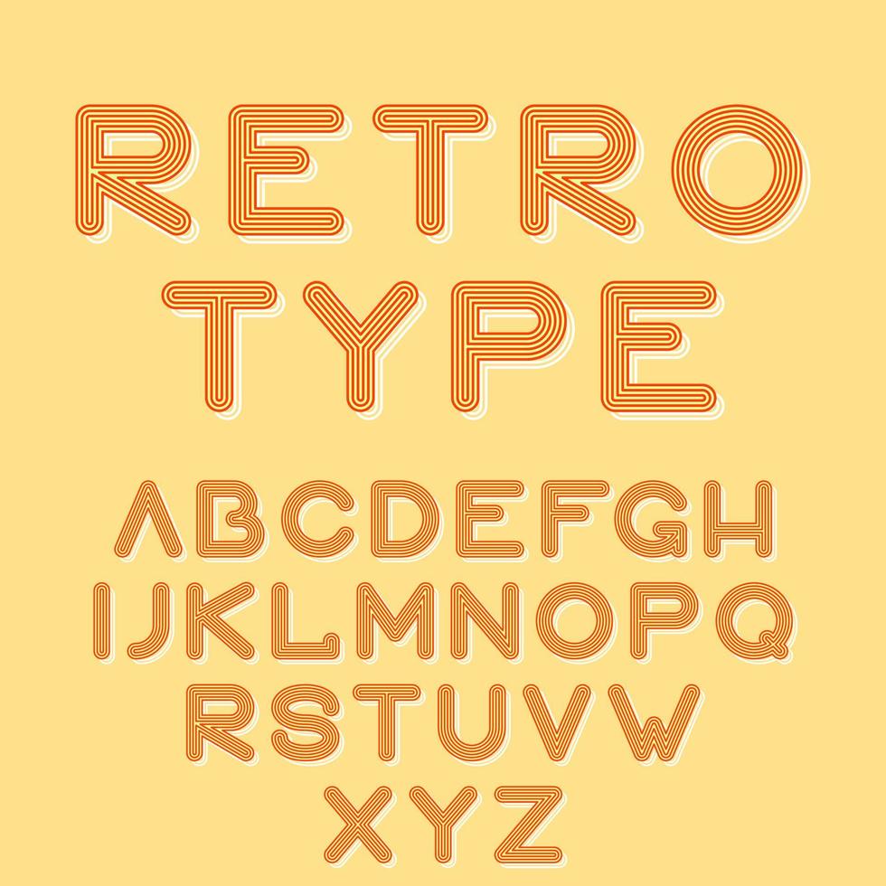 Cool deep isometric font, alphabet letters numbers vector