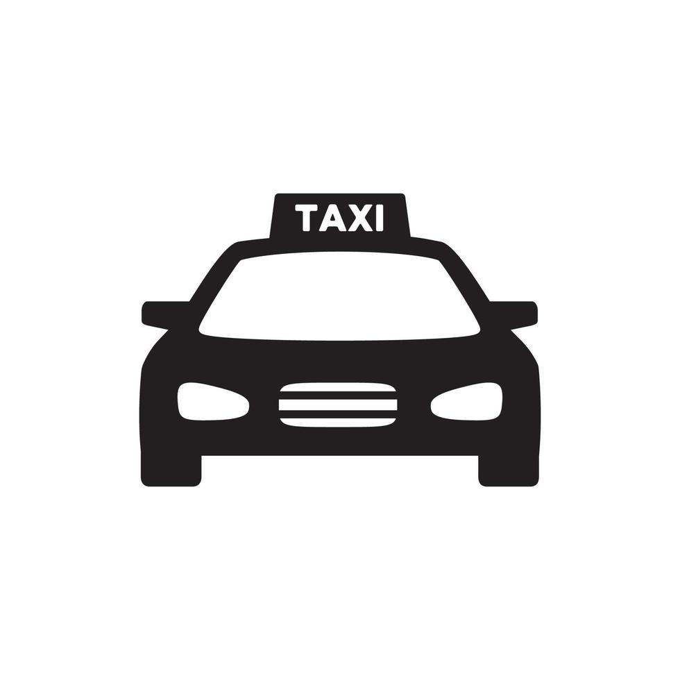 taxi icon vector logo template