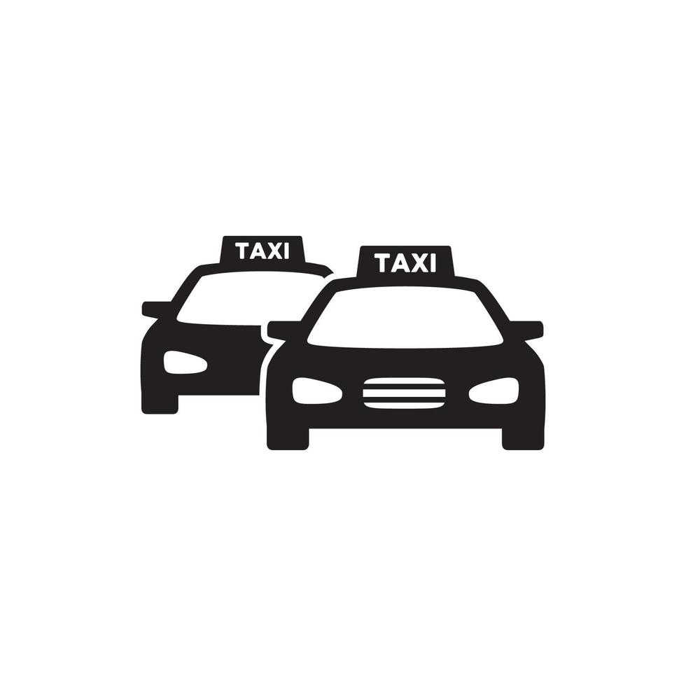 taxi icon vector logo template