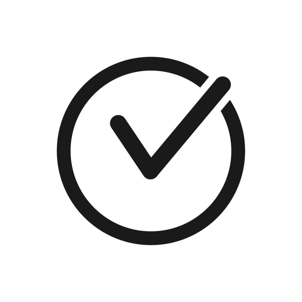 check mark icon vector logo template