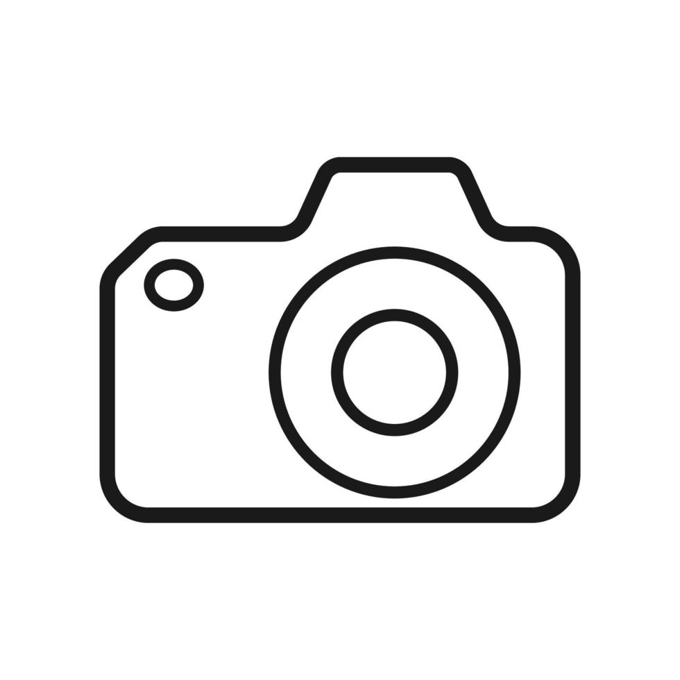 camera icon vector logo template