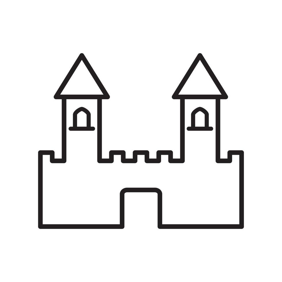 castle icon vector logo template