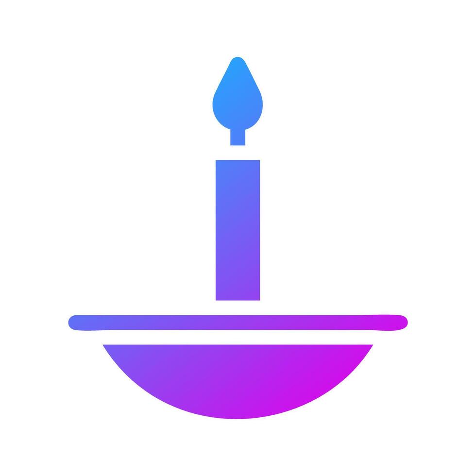 candle icon solid gradient purple style ramadan illustration vector element and symbol perfect.