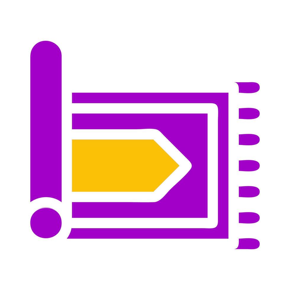 rug icon solid purple yellow style ramadan illustration vector element and symbol perfect.