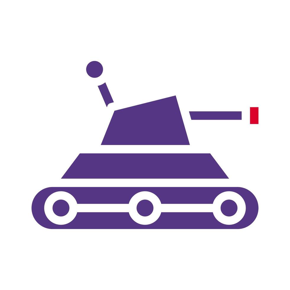 tank icon solid red purple style military illustration vector army element and symbol perfect.