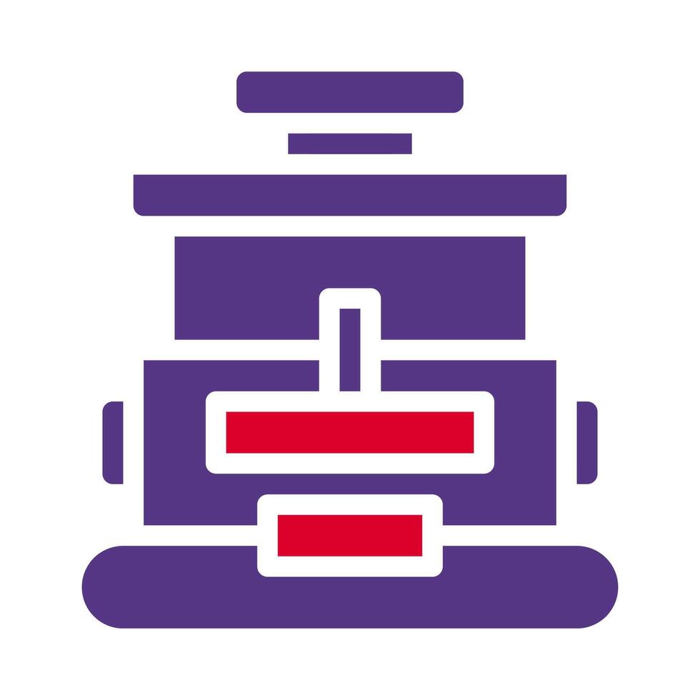 backpack icon solid red purple style military illustration vector army element and symbol perfect.