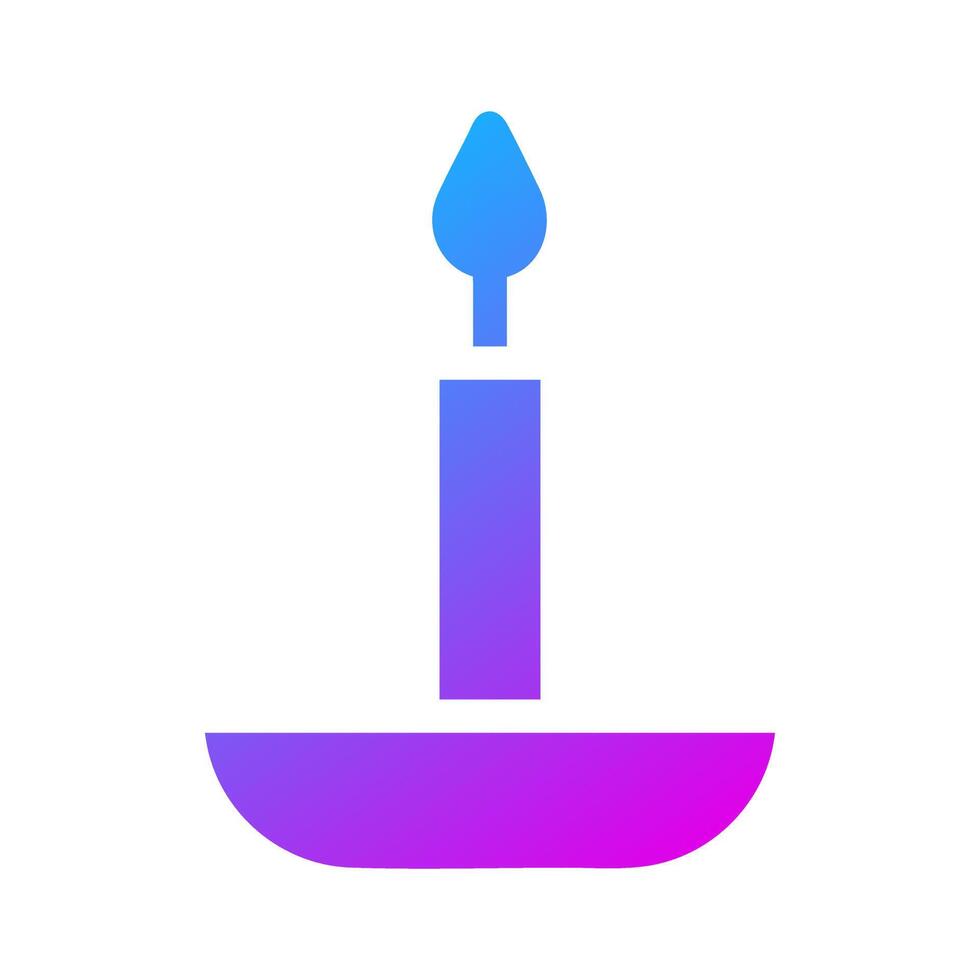 candle icon solid gradient purple style ramadan illustration vector element and symbol perfect.