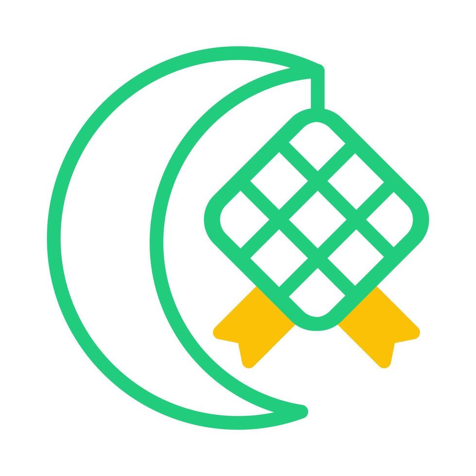 kurma icon duotone green yellow style ramadan illustration vector element and symbol perfect.