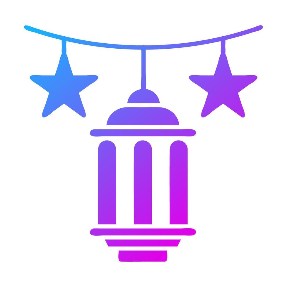 decoration icon solid gradient purple style ramadan illustration vector element and symbol perfect.