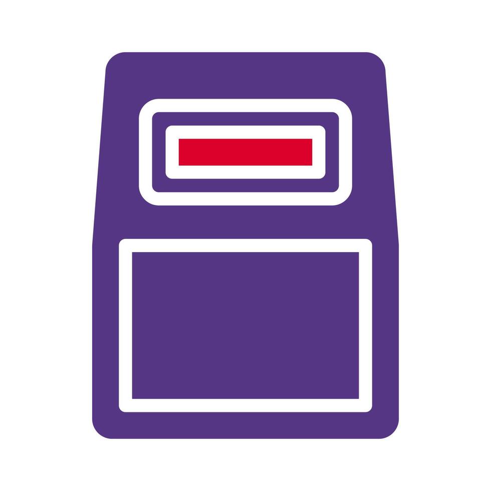 armor icon solid red purple style military illustration vector army element and symbol perfect.