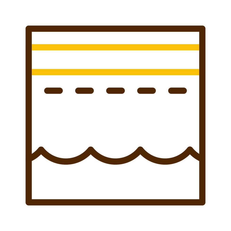kaaba icon duocolor brown yellow style ramadan illustration vector element and symbol perfect.