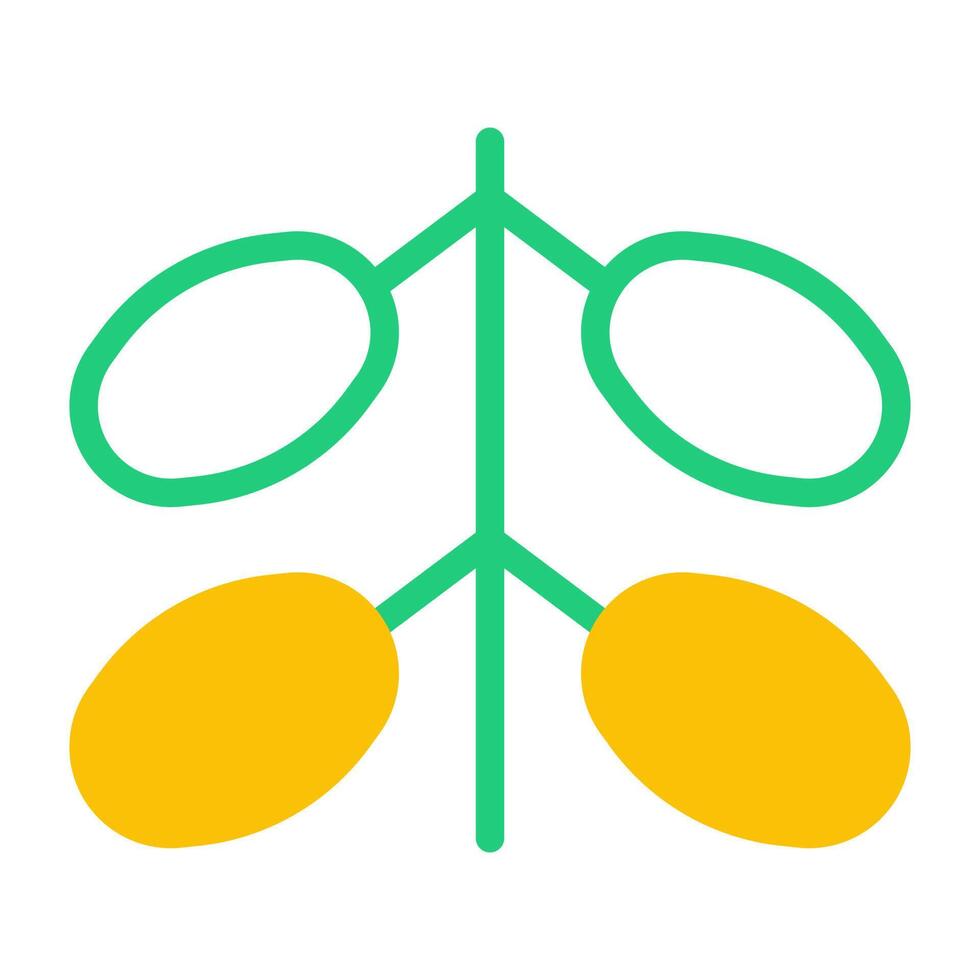 kurma icon duotone green yellow style ramadan illustration vector element and symbol perfect.