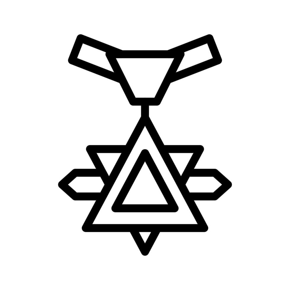 medal icon outline style military illustration vector army element and symbol perfect.