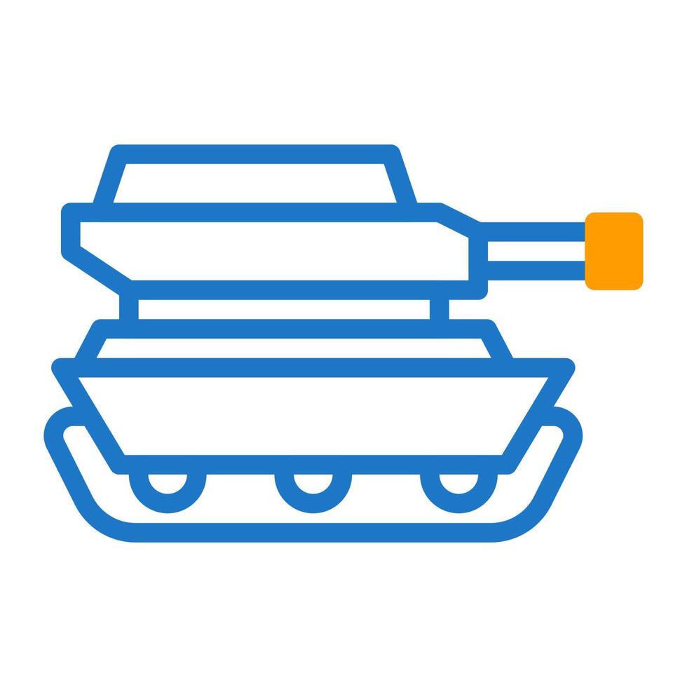 tank icon duotone blue orange style military illustration vector army element and symbol perfect.